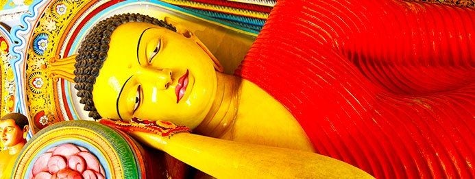 buda tumbado en SriLanka
