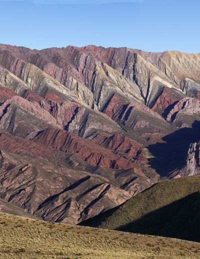 Colourful valley of Quebrada de Humahuaca de 4 colores