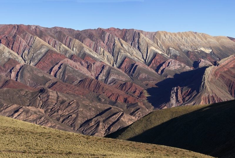 Colourful valley of Quebrada de Humahuaca de 4 colores
