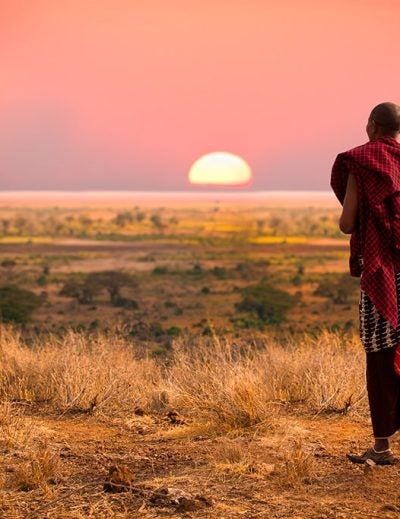 miembro de masai mara en tanzania
