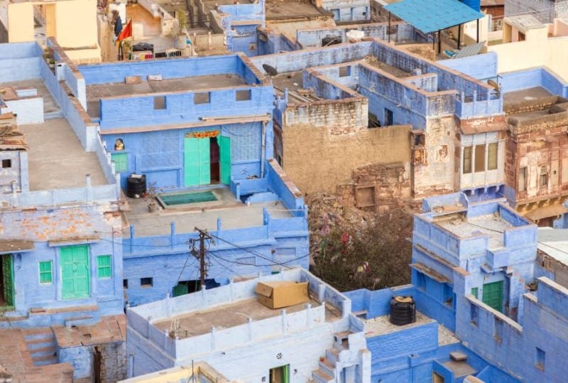 Blauen Stadt in Indien