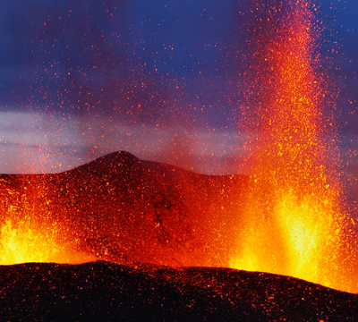 Active volcanoes around the world