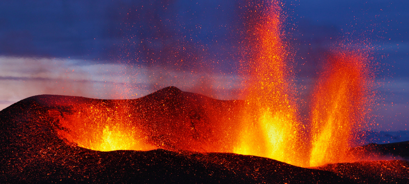 Active volcanoes around the world