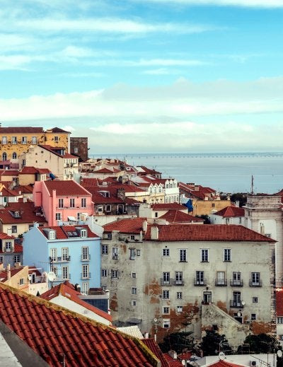 Portugal, Lisbon, view of Alfama neighborhood