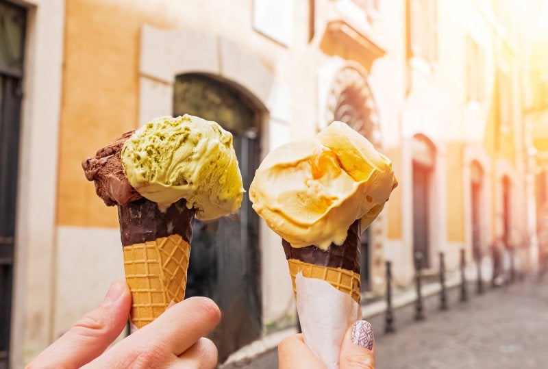 Ice Cream In Italy