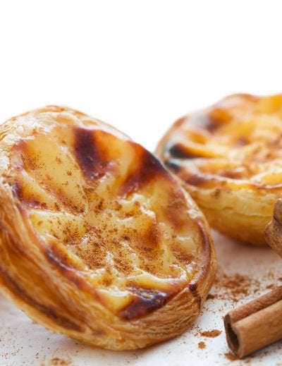 Traditional portuguese cakes pasteis de nata