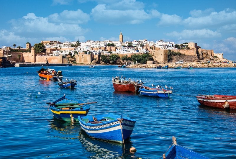 Rabat Morocco Africa, view of harbor