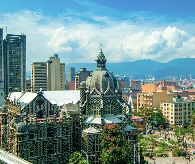 Aerial view of Cartagena de las Indias