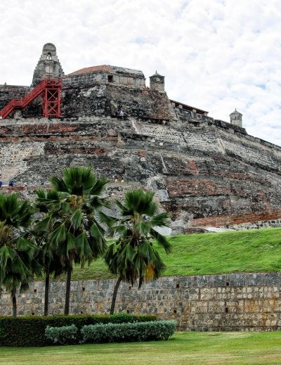 Castillo de San Felipe de Barajas, Cartagena, bottom-up view