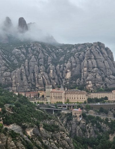 Rugged mountain trail near Montserrat