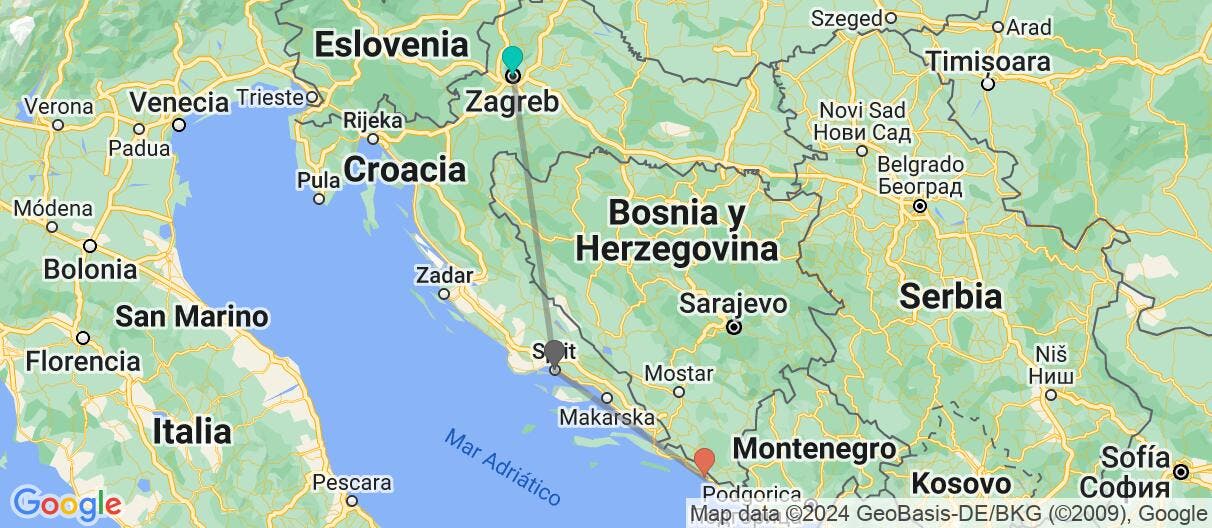 Map of La esencia de Croacia